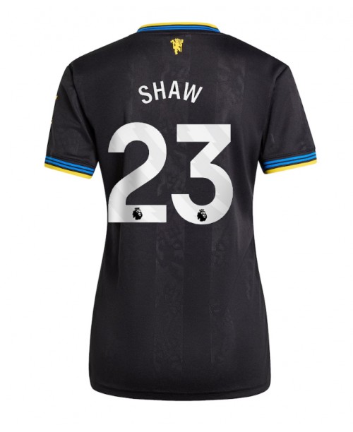 Günstige Manchester United Luke Shaw #23 3rd trikot Damen 2025-26 Kurzarm Günstige Manchester United Luke Shaw #23 3rd trikot Damen 2025-26 Kurzarm